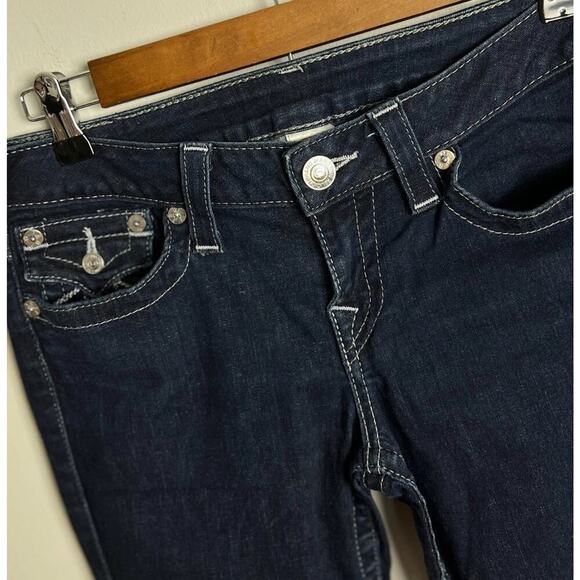 True Religion Brand Straight Leg Dark Wash Made in USA Size 29 Women’s - Picture 7 of 8